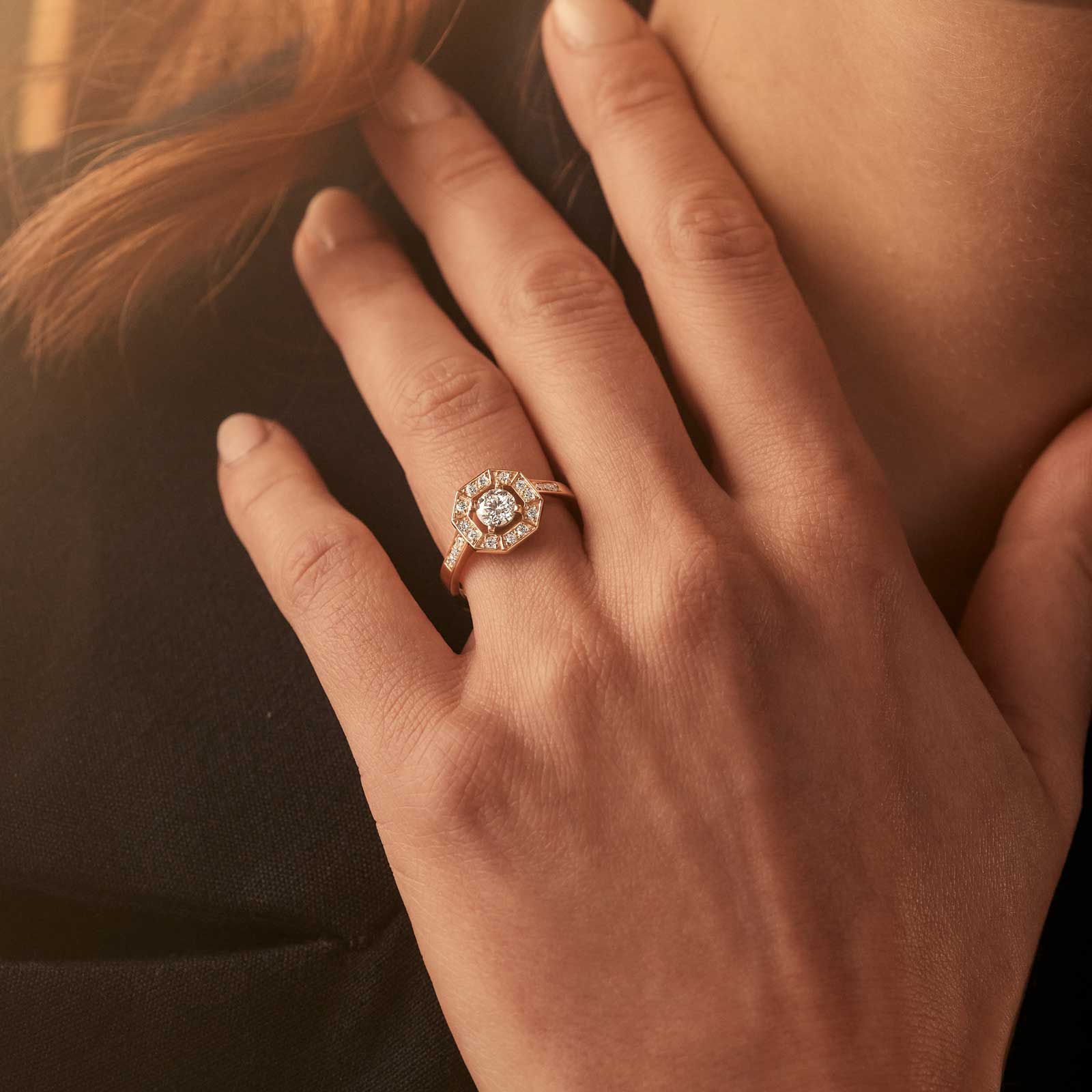 Art Deco Round Ring 5 mm