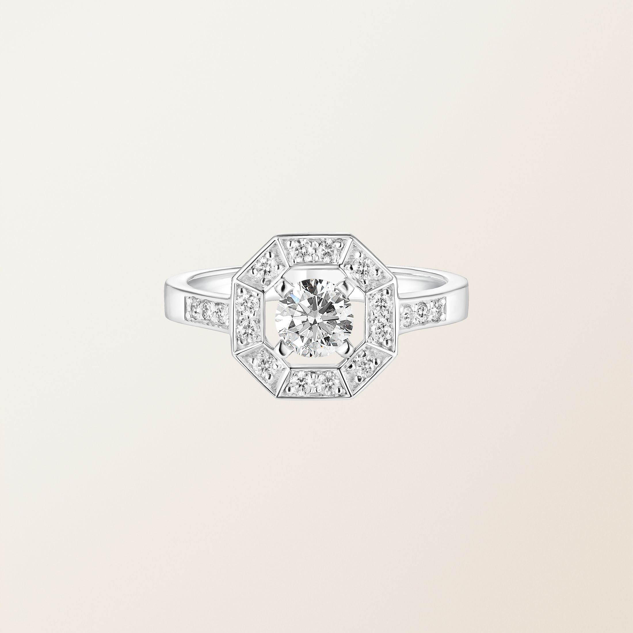 Art Deco Round Ring 5 mm