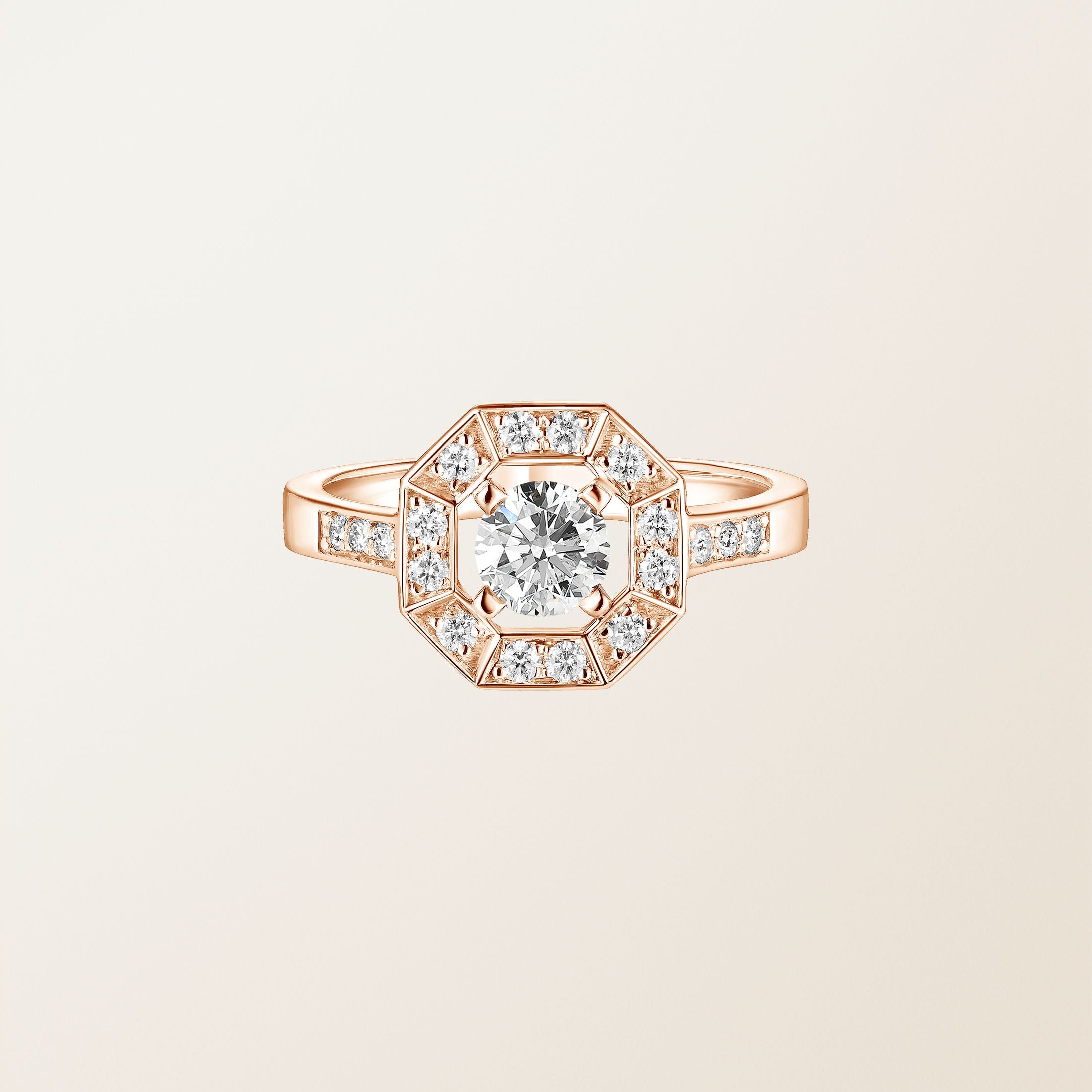Art Deco Round Ring 5 mm