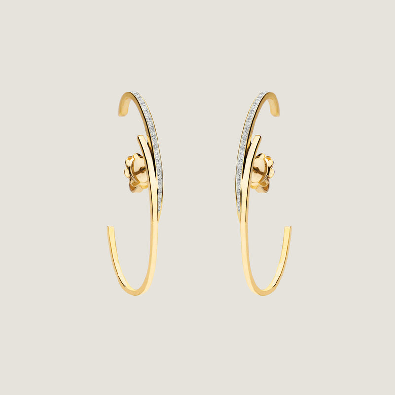 Circle Pavé Earrings