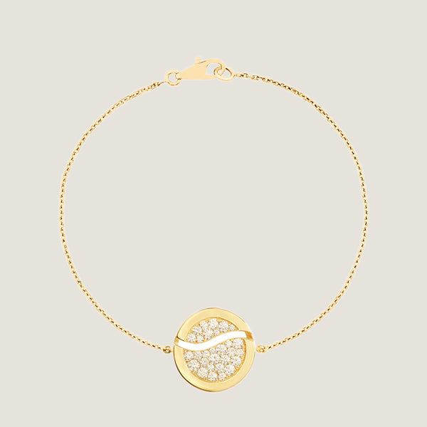 Wavy Line Pavé Bracelet