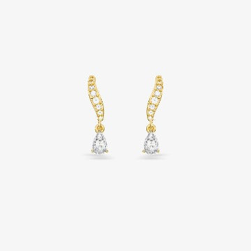 SPIRAL DROP EARRINGS