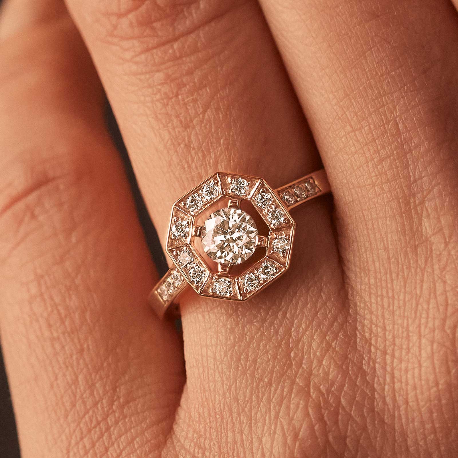Art Deco Round Ring 5 mm