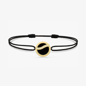 WAVY LINE BRACELET CORD YELLOW ONYX 15MM