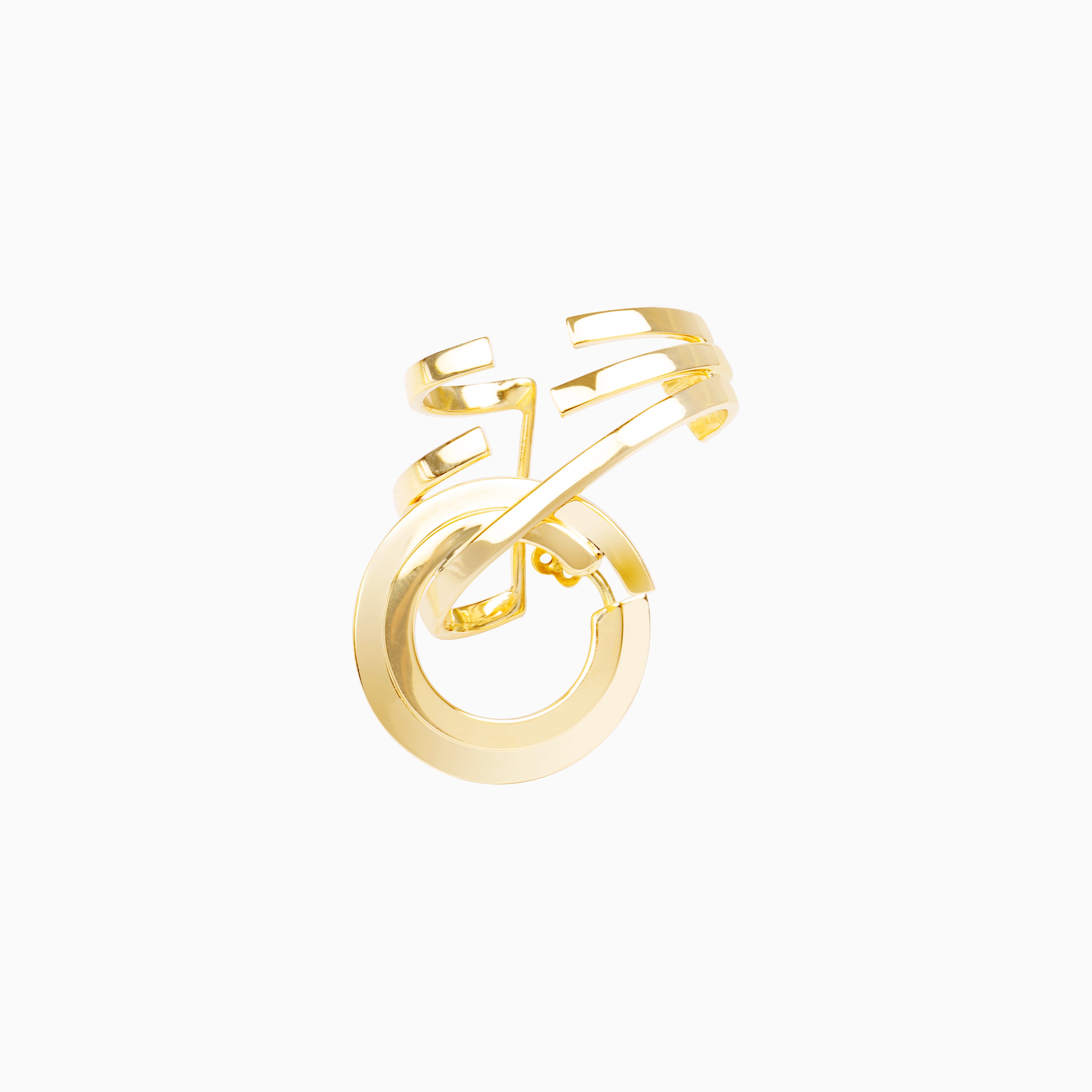 Open Circle Single Earring