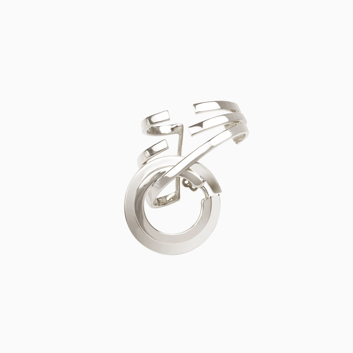 Open Circle Single Earring